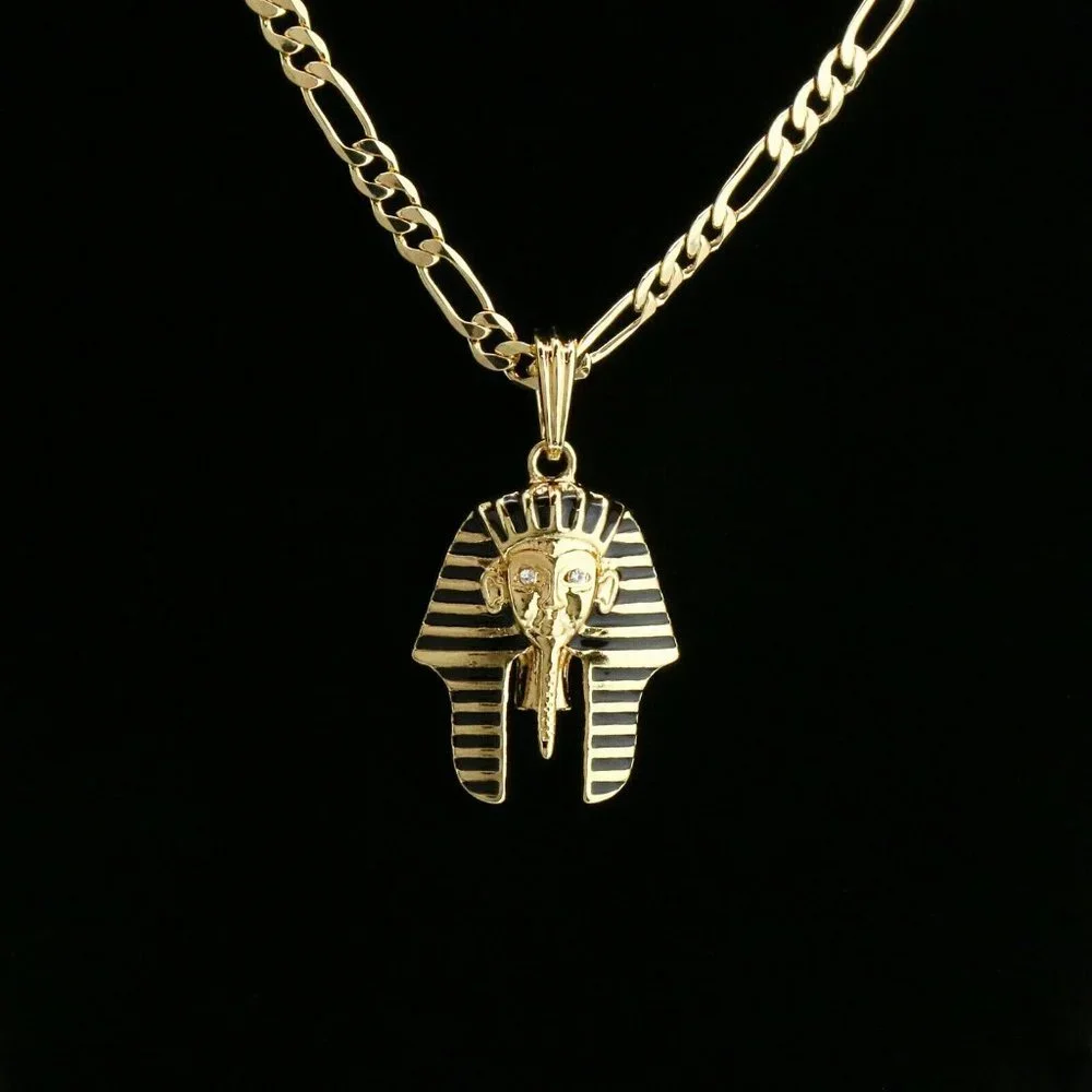 14k King Figaro Pendant Pharaoh Necklace Pendant
